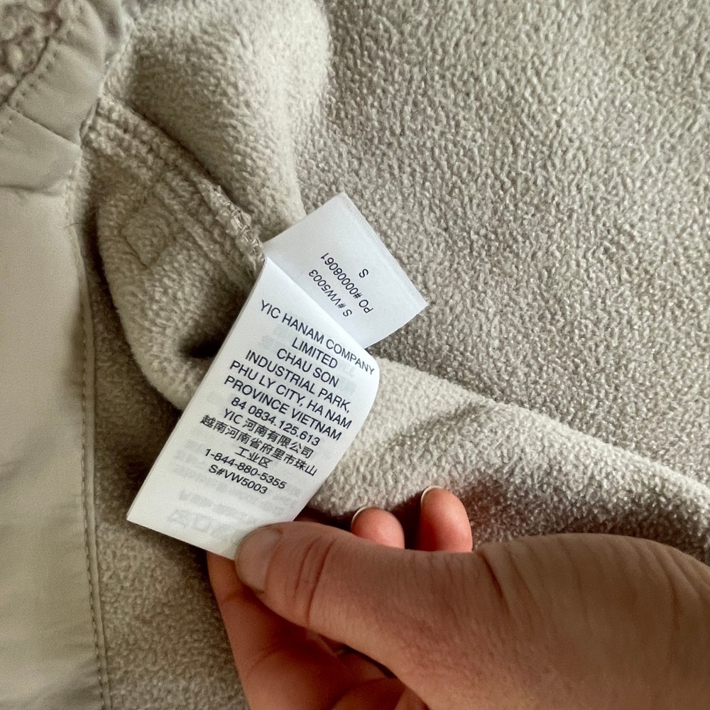 Vuori Sycamore Short Shirt Jacket Sherpa Dark‎ Salt Beige Size Small - Picture 12 of 15